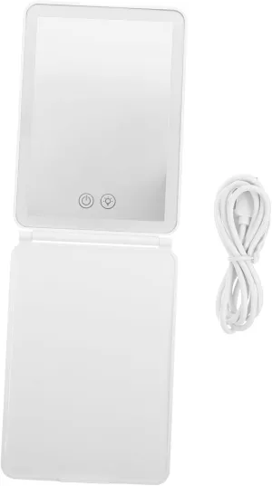 Foldable Square Makeup Mirror Led Lights Creative Portable for Women Led Makeup Mirrors