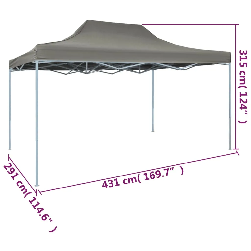 Foldable Tent Pop-Up 9.8'x14.8' Anthracite
