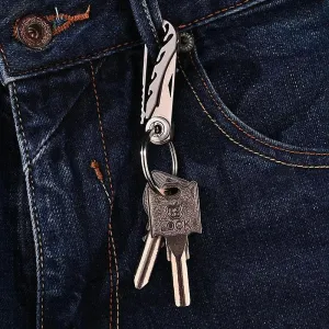 Foldable Titanium Keychain Tool - Portable Pocket Multi-Tool
