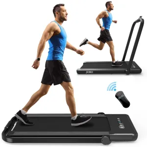 Foldable Treadmill for Home, 2 in 1 Treadmill with LED Screen