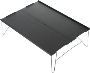 Folding Aluminum Camping Table Lightweight Portable Outdoor Picnic Desk Collapsible Design for Easy Carrying and Storage for Beach Hiking and Travel Activities