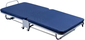 Folding Camping Bed 4 Position Adjustable Backrest Camping Cot with Mattress Sleeping Cots for Adults Load 400lb Folding Cot