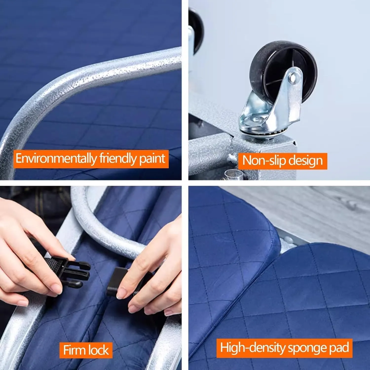 Folding Camping Bed 4 Position Adjustable Backrest Camping Cot with Mattress Sleeping Cots for Adults Load 400lb Folding Cot