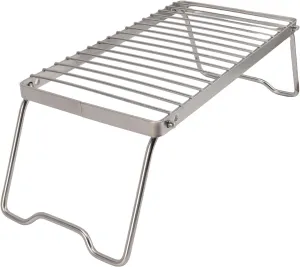 Folding Camping Grate, Stainless Steel Camp Fire Cooking Racks, Outdoor Cooking Grate, Adjustable Outdoor Camping Fire Grill for Outdoor Camping