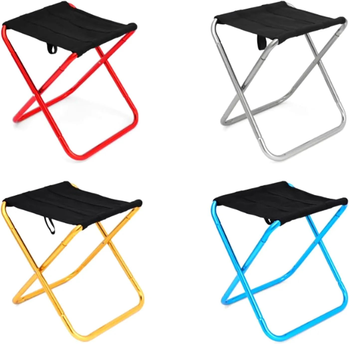 Folding Camping Stool Portable Seats Little Fishing Chair Foldable Camp Stool for Camping Fishing Hikings Gardenings