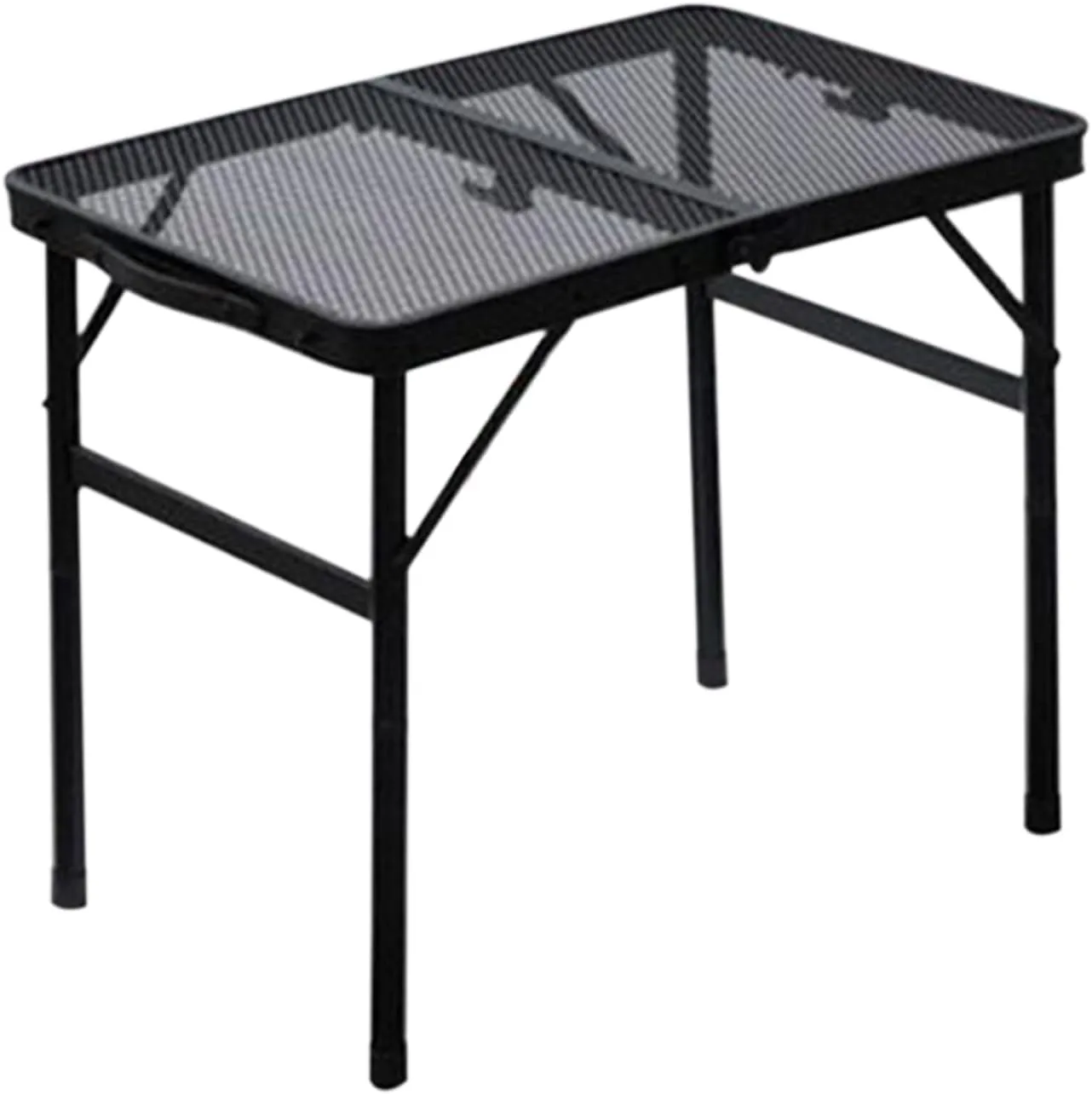 Folding Camping Table, Compact Folding Camp Desk, Heavy Duty BBQ Tools, Non-Slip Tabletop, Adjustable Height for Picnic, Beach, Fishing, Outdoor Cooking Activities