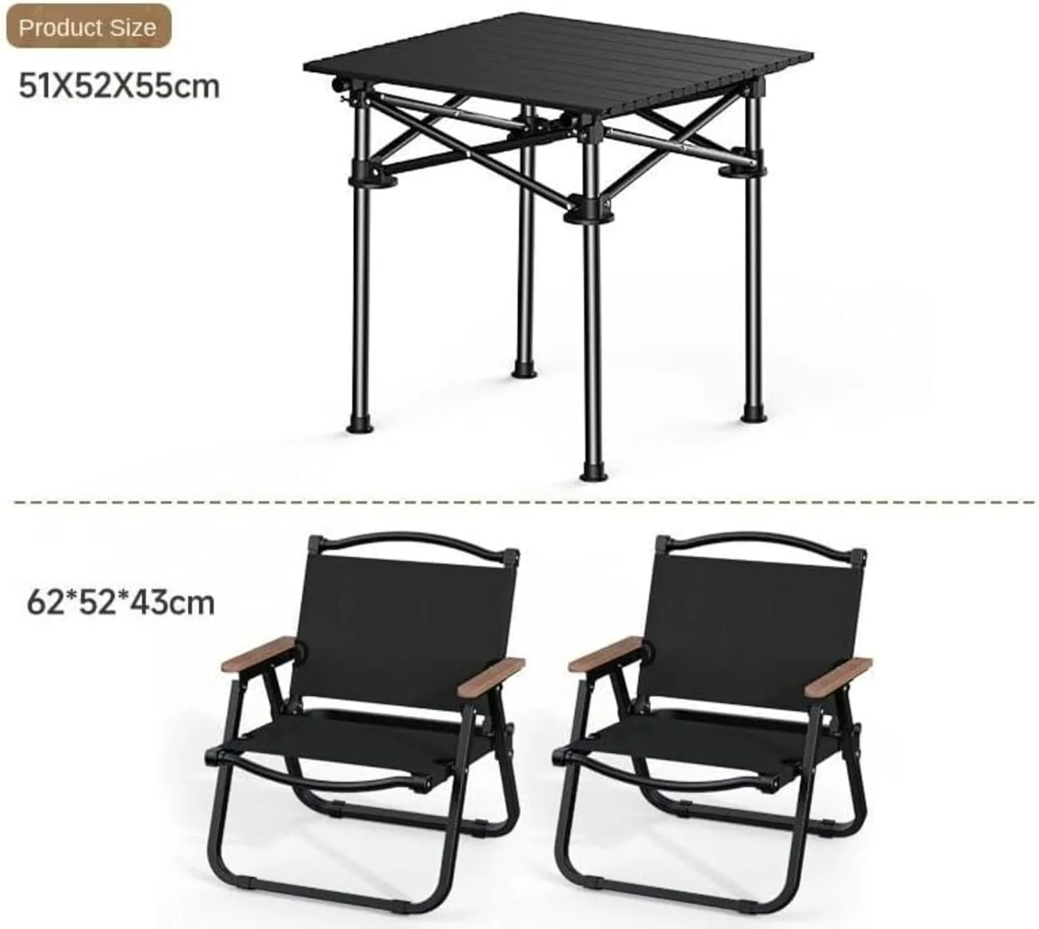 Folding Camping Table Outdoor Folding Table Portable Aluminum Roll-up Table Carrying Bag for Camping Backpacking Picnic BBQ Party，Camping Tables and Chairs