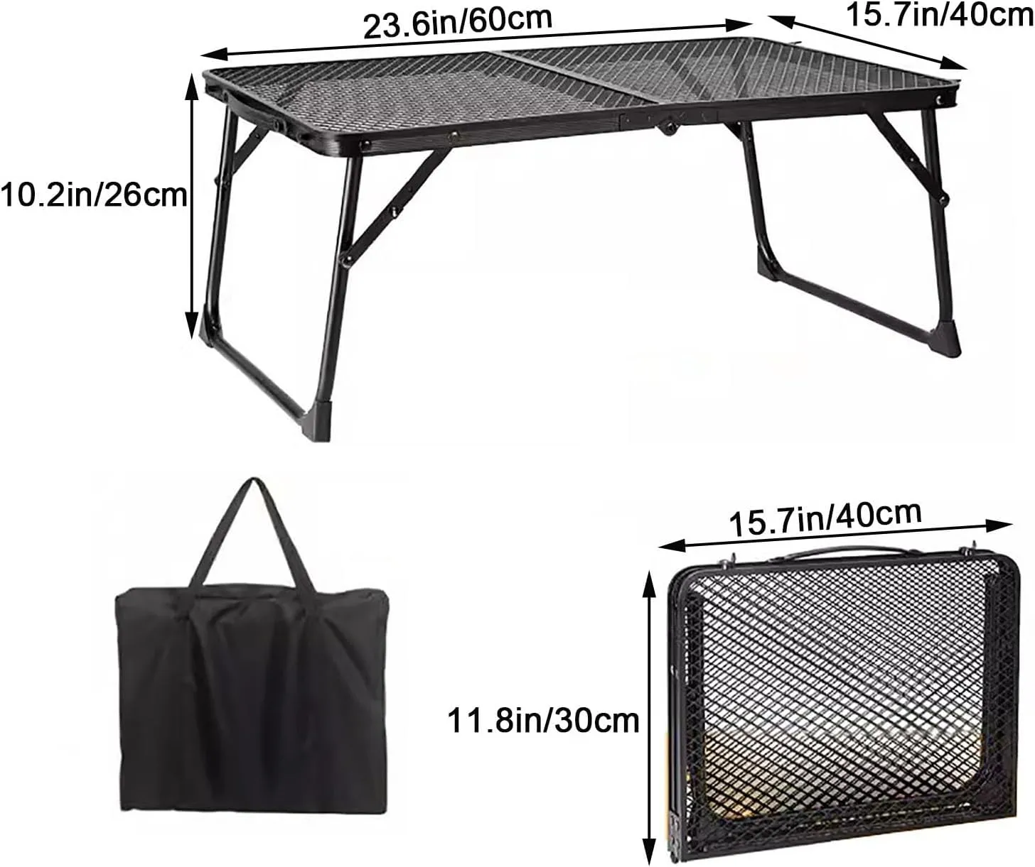 Folding Camping Table, Portable Ultralight Aluminum Camp Table, Small Outdoor Camping Tables,for Camp Kitchen, Beach, Picnic, Backyards