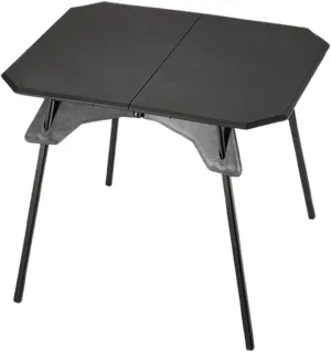 Folding Camping Table, Small Portable Grill Stand, Lightweight Picnic Desk with Removable Legs, Height Adjustable Foldable Table for Outdoor Cooking, Patio, and Travel