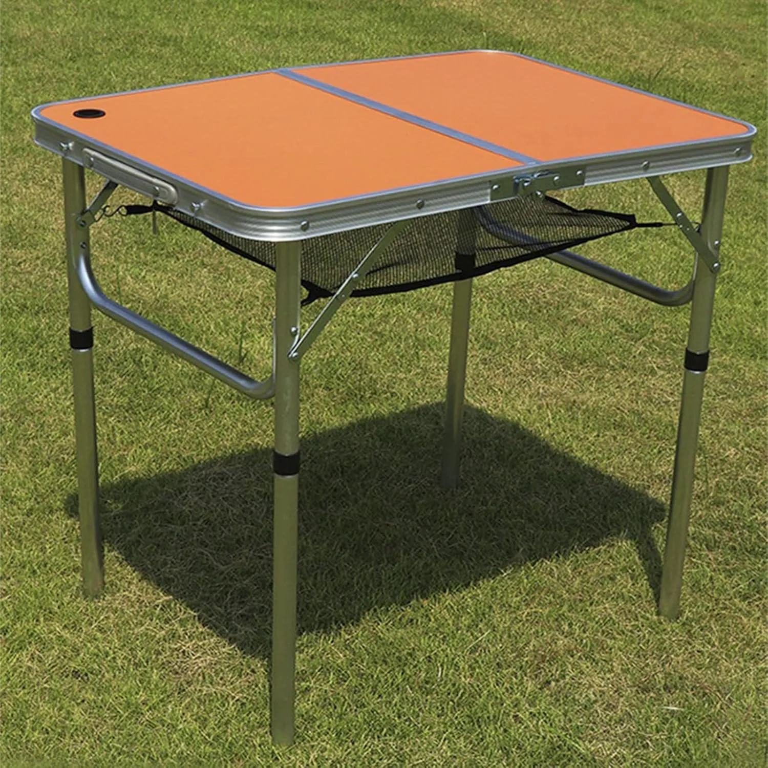 Folding Camping Tables Folding Camping Table Tourist Table Portable Foldable Picnic Tables for Outdoor Indoor Kitchen Garden, 2 Height 25"/60(Light Gray)