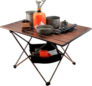Folding Camping Tables Ultralight Portable Folding Camping Table Compact Roll Up Tables with Carrying Bag for Outdoor Camping Hiking Picnic