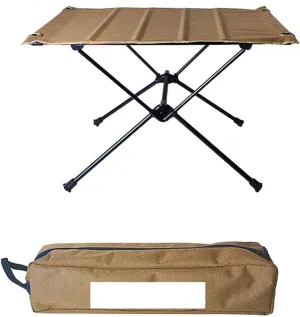 Folding Dining Table Aluminum Alloy Outdoor Furniture Dinner Desk for Family Party BBQ Picnic Portable Foldable Camping Table (Color : D)