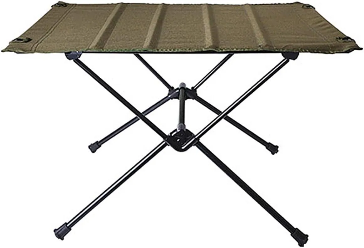 Folding Dining Table Aluminum Alloy Outdoor Furniture Dinner Desk for Family Party BBQ Picnic Portable Foldable Camping Table (Color : D)