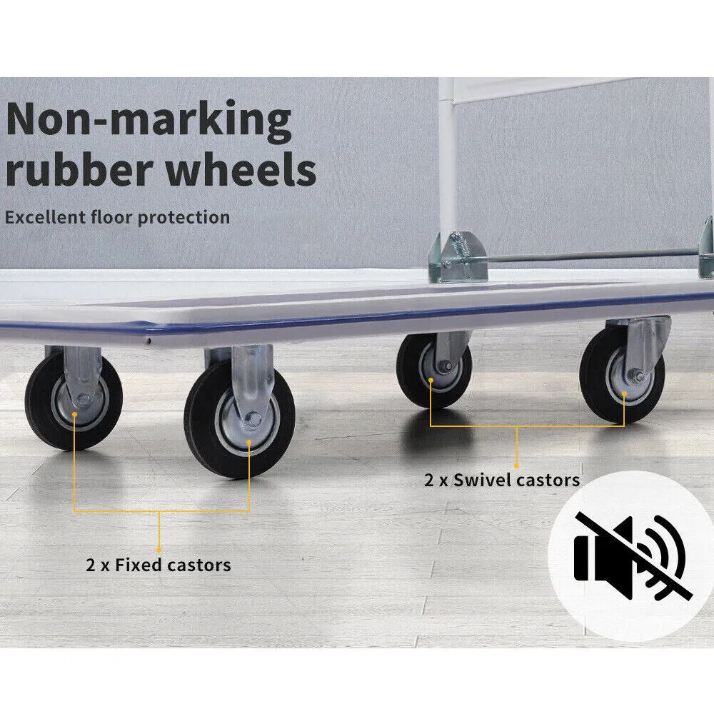 Folding Platform Trolley Hand Truck Foldable Cart Heavy Duty 300kg Industrial