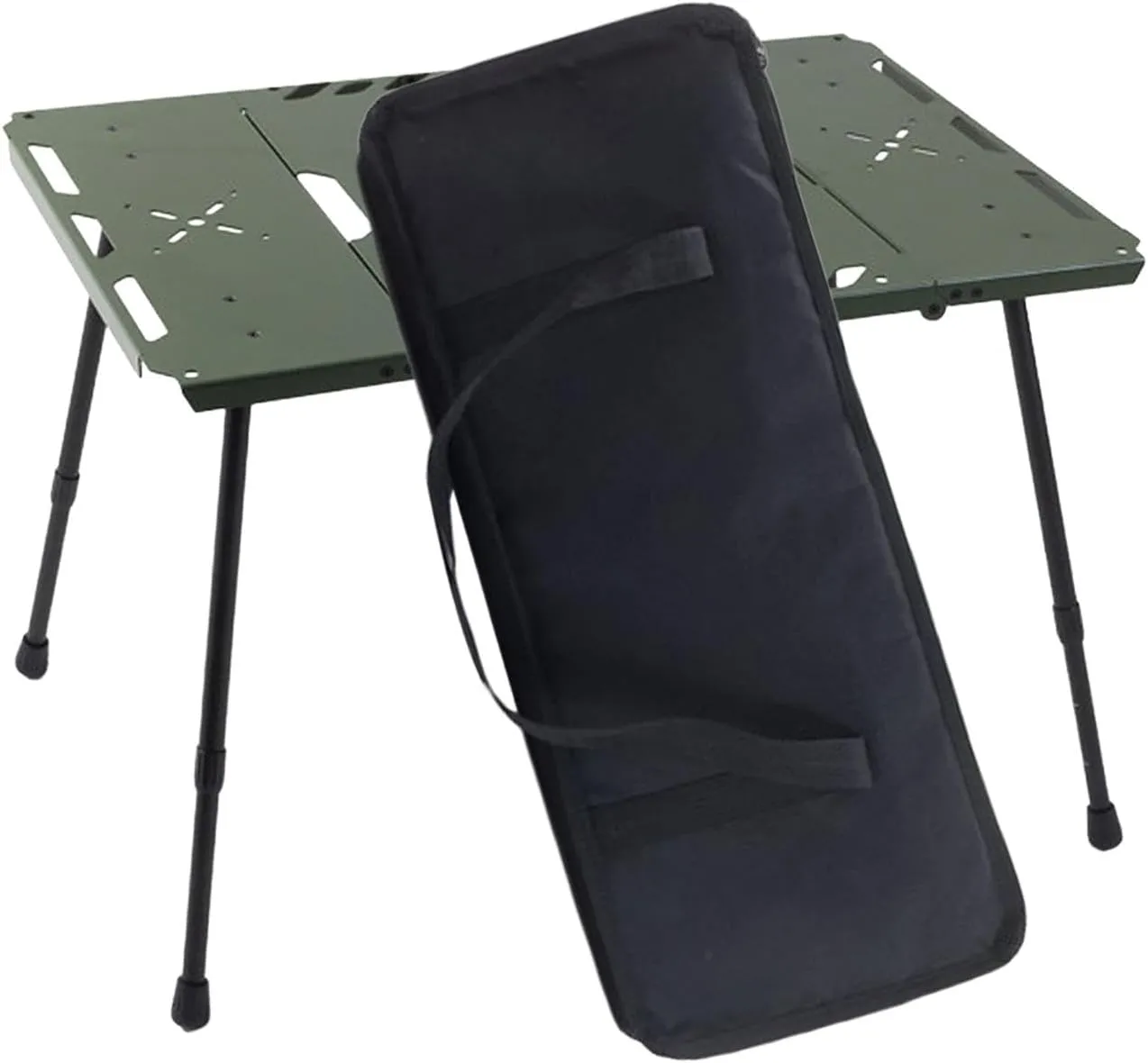 Folding Table with Adjustable Height Portable Camp Desk Beach Desk Furniture Aluminum Alloy Camping Table for BBQ Picnic Yard
