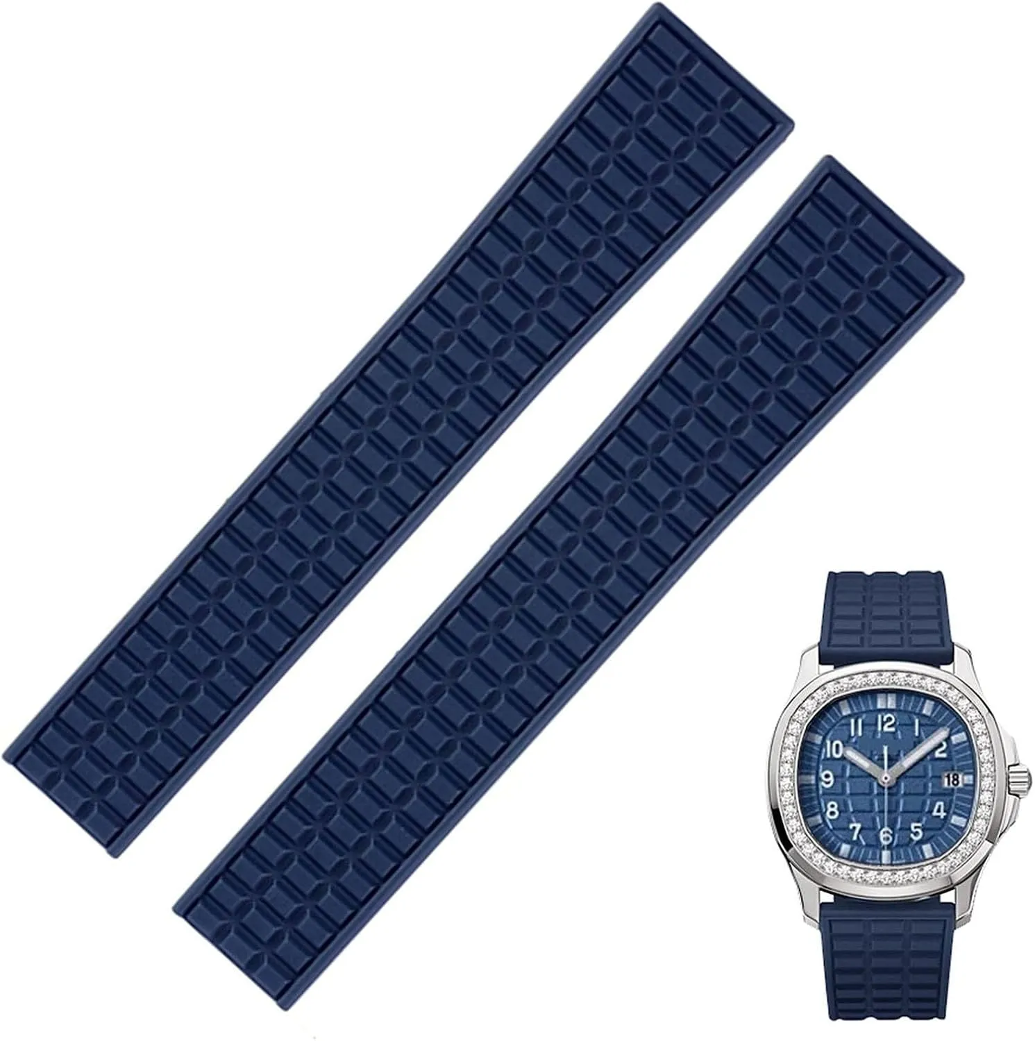 For Patek Philippe aquanaut 5067A-001 series Waterproof silicone watch strap women wristband bracelet 19mm