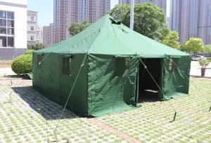 Four Season Military/Rugged Tent, 4.8 x 4.8m, 20 Person, Waterproof, UV Resistant