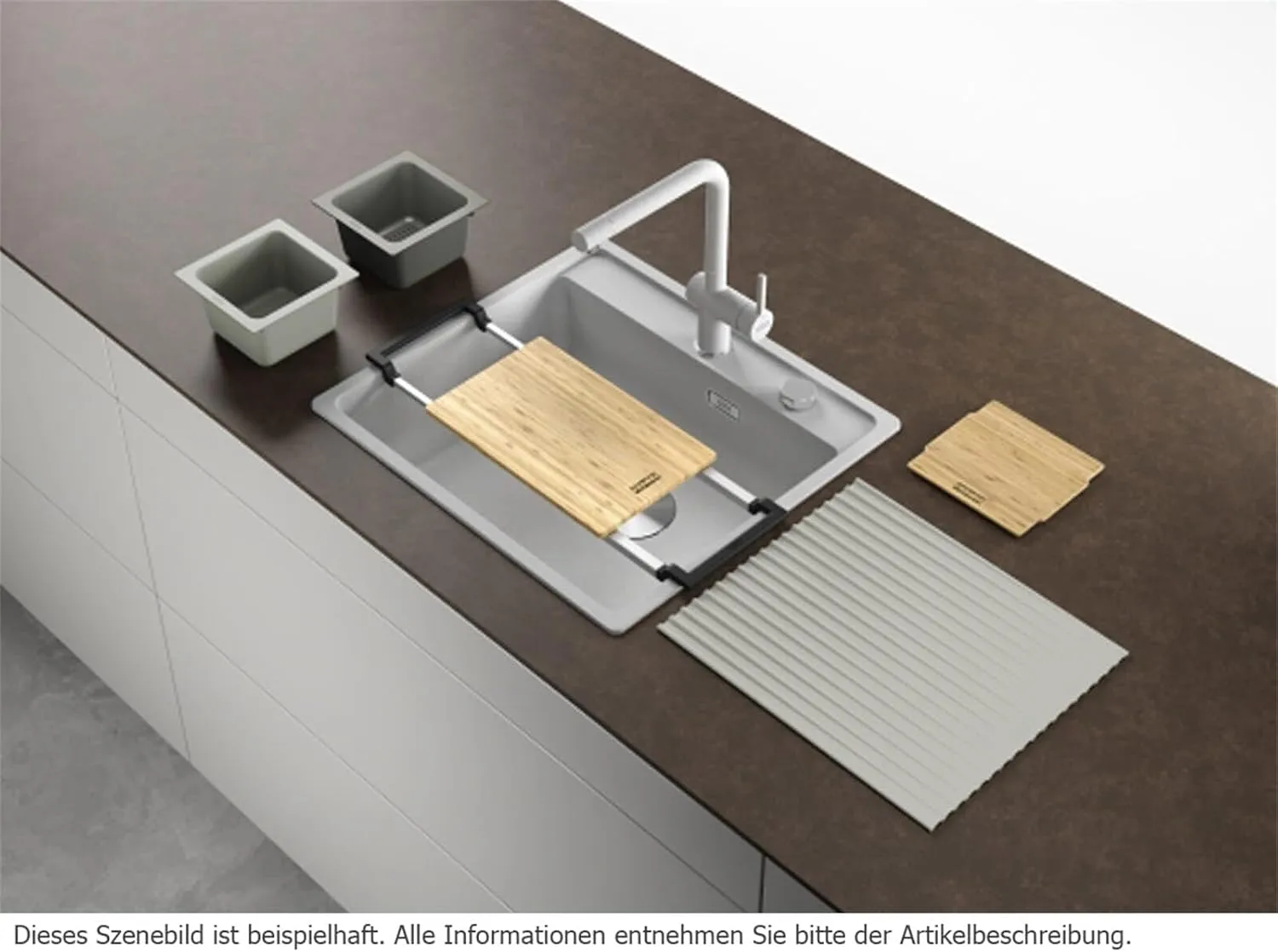FRANKE All-In Universal Kitchen Sink Accessory System - AIUS200, Gray