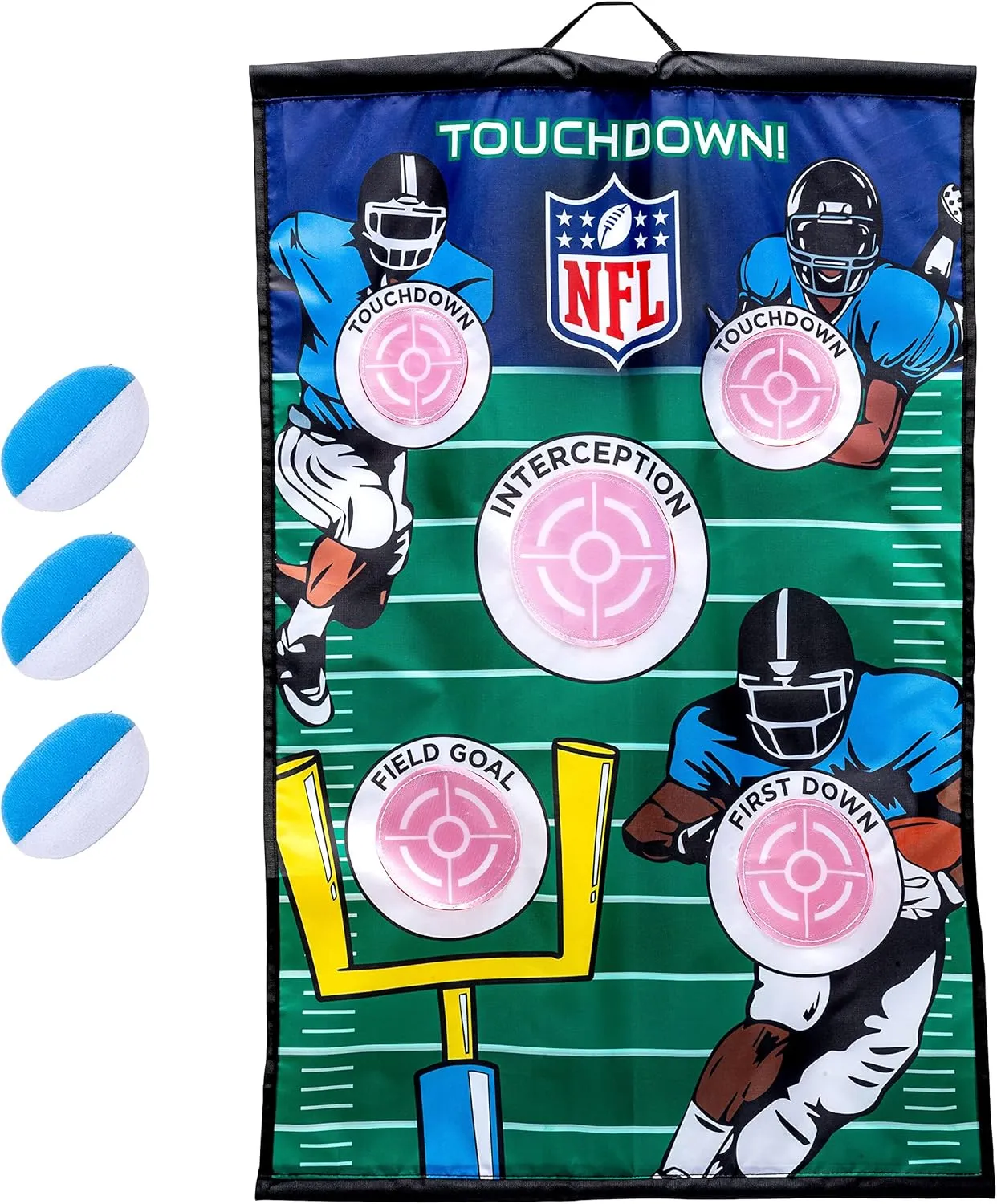 Franklin Sports MLB and NFL Target Toss Game - Kids Over The Door Mini Throwing Game - Perfect Indoor Toy for Kids - 36" x 24"