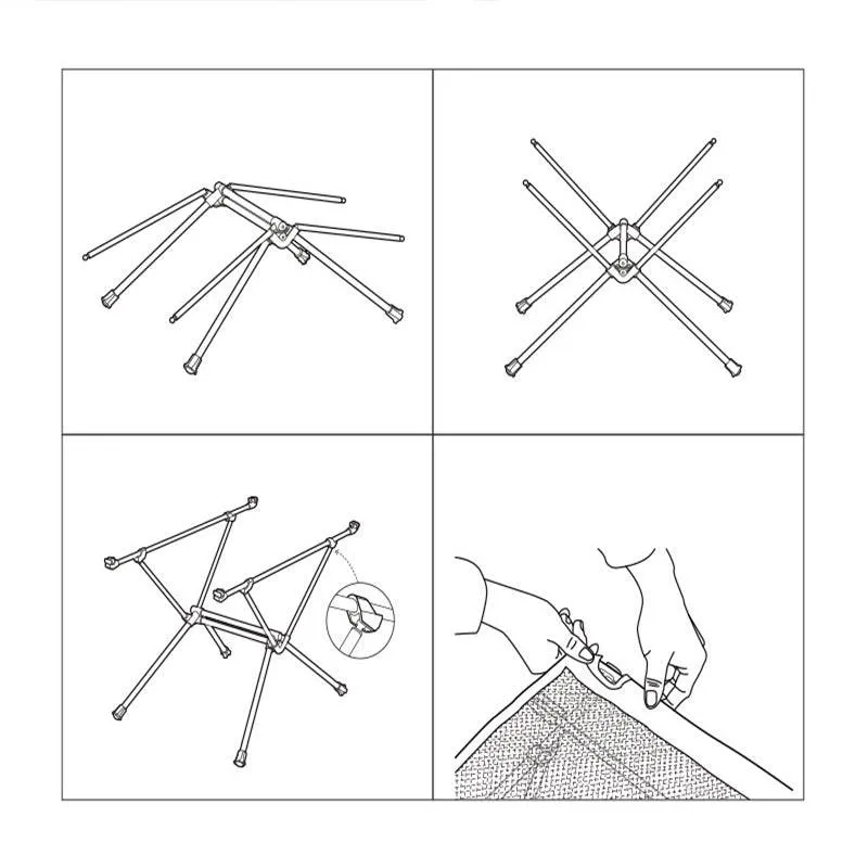 FT07 Nylon Folding Camping Table