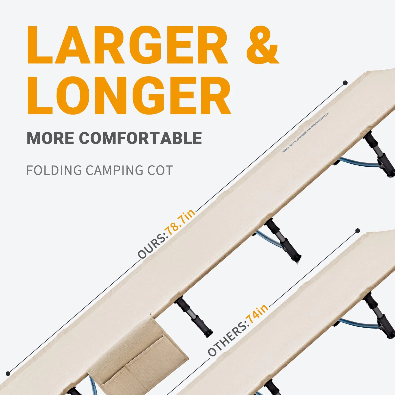 FUNDANGO Aluminum Folding Cot L