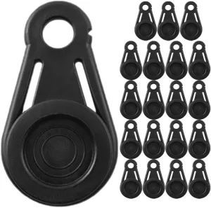 GANAZONO Practical Tent Clips 20pcs Tarp Fasteners Tent Fixers Windproof Rope Buckles