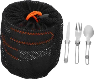 Garneck 1-Person Outdoor Cooking Set Portable Camping Pot Kit Utensils Non-Stick Cooking Set for Hiking Picnic Camping