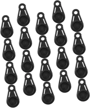Garneck Camping Essential 20pcs Heavy Duty Tent Clips Reusable Tarp Clamps Windproof Rope Buckles