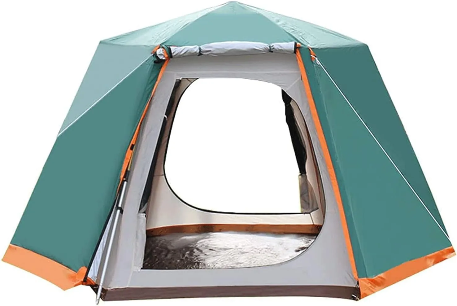GERRIT Family Camping Tent, Instant Hexagonal Tent, Waterproof, Windproof, UV Resistant Travel and Hiking Home (Color : B, Size : 330x330x195cm)