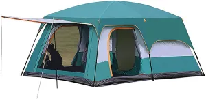 GERRIT Family Dome Tent Waterproof Camping Tent, Charm Tent, Used for Outdoor Hiking Camping (Color : A, Size : 430x305x210cm)
