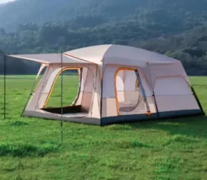 GERRIT Family Dome Tent Waterproof Camping Tent, Charm Tent, Used for Outdoor Hiking Camping (Color : D, Size : 430x305x210cm)