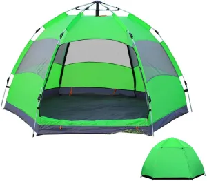 GeRRiT Outdoor UV Lightweight Waterproof Tent for 5-8 Man, Portable Pop-Up Beach Tent Anti UV Quick Set up for Hiking Camping Outdoor Instant 4 Season Sun Shelter