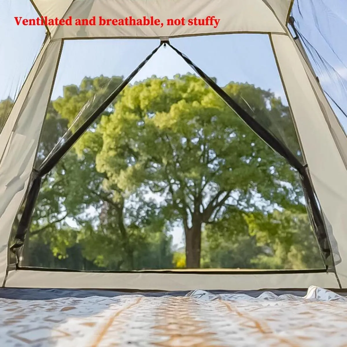 GIZNXBA Instant Tent Pop Up Camping Tent 2-3 Person Beach Tent Sun Shelter, Easy Set Up Windproof Camping Tent for Camping, Hiking, Fishing, Backpacking Traveling Outdoor