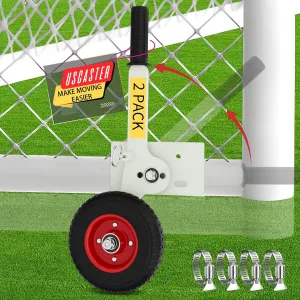Goal Mover Heavy-Duty Lift Mover Tool Set, 1300LBS Capacity Soccer Goal Dolly, Lever Mechanisms Available with High Lift Wheels, Chicken Coop Mover, Replacement Soccer Goal (2 Pack)