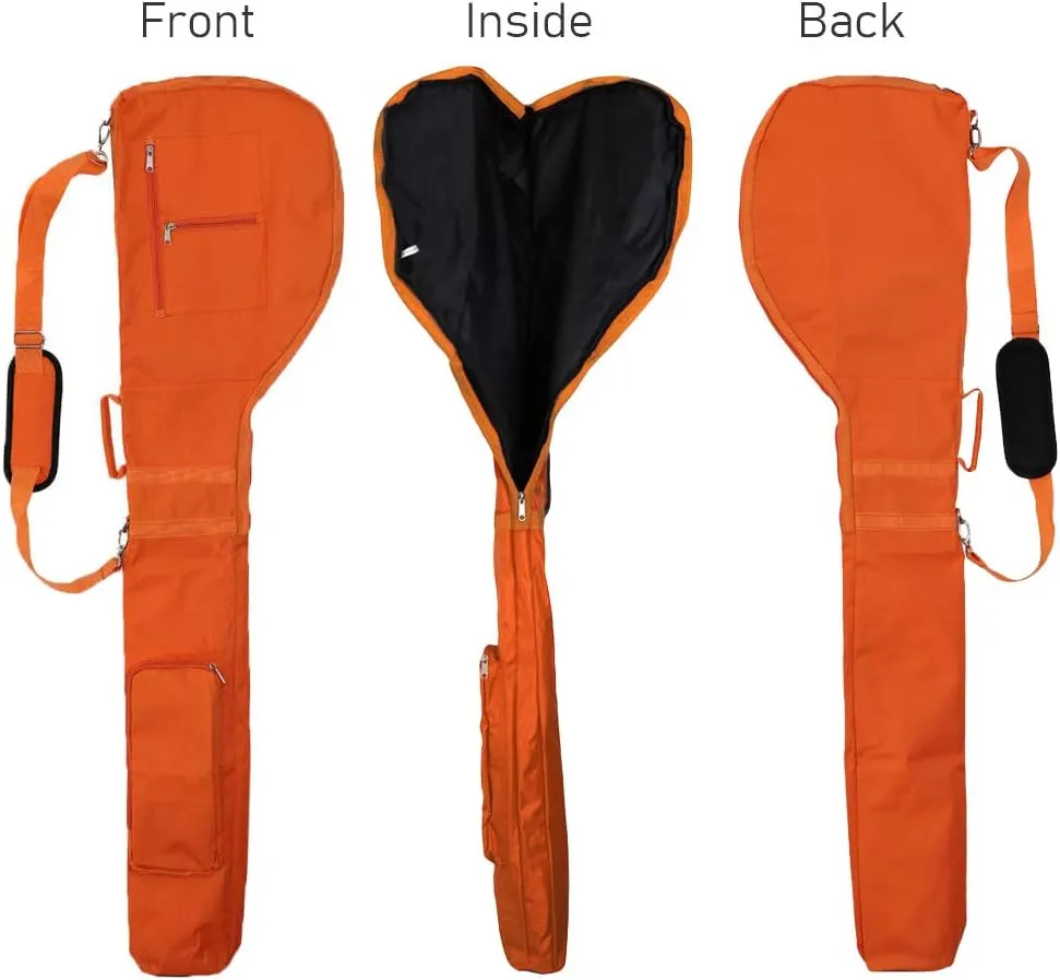 Golf Carry Bag, Portable Driving Range Carrier Foldable Golf Club Bag, Water Resistant Mini Golf Bag Multi Colors, Gift for Men Women Golfer Customizable