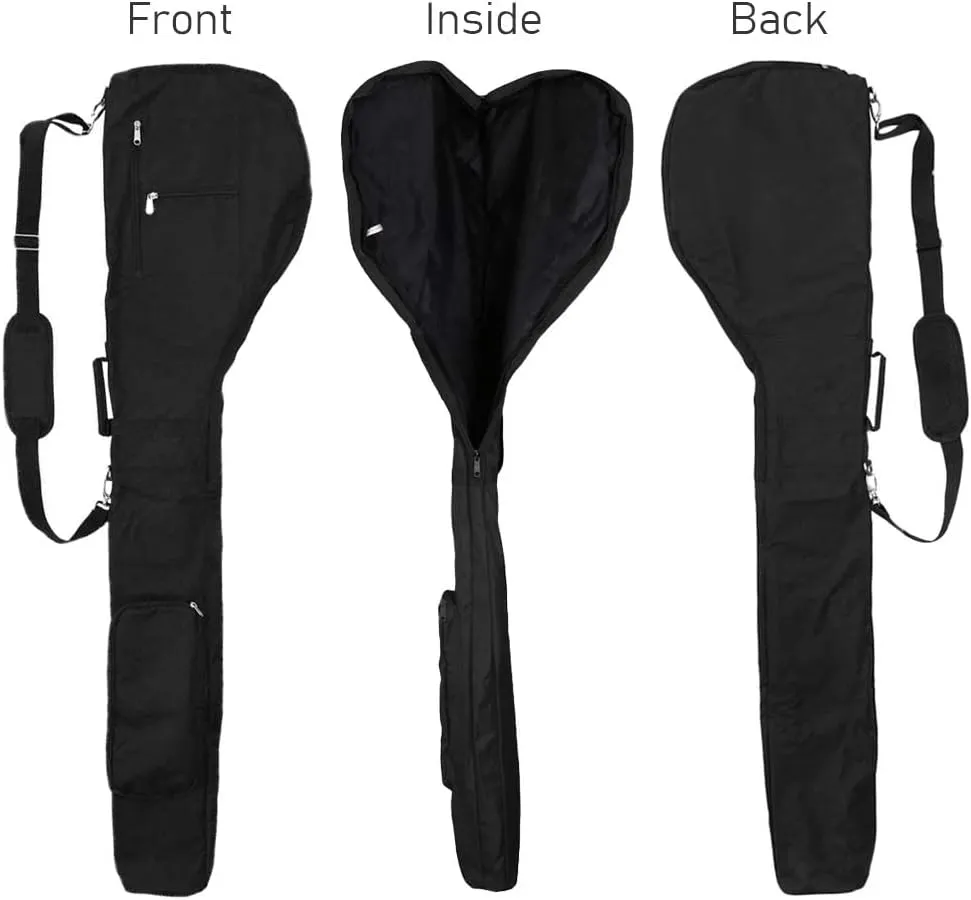 Golf Carry Bag, Portable Driving Range Carrier Foldable Golf Club Bag, Water Resistant Mini Golf Bag Multi Colors, Gift for Men Women Golfer Customizable