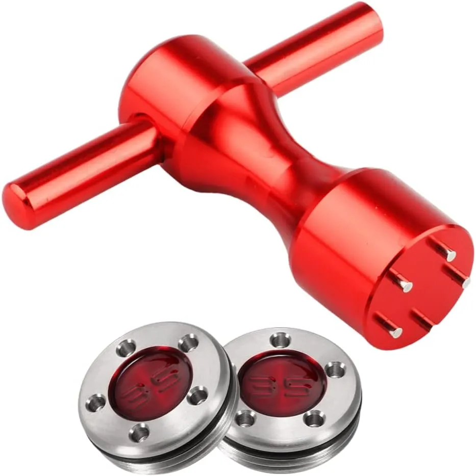 Golf Putter Weights 2pcs 5g/10g/15g/20g/25g/30g/35g/40g/45g with Red Wrench Kit Replace for Scotty Cameron Putters