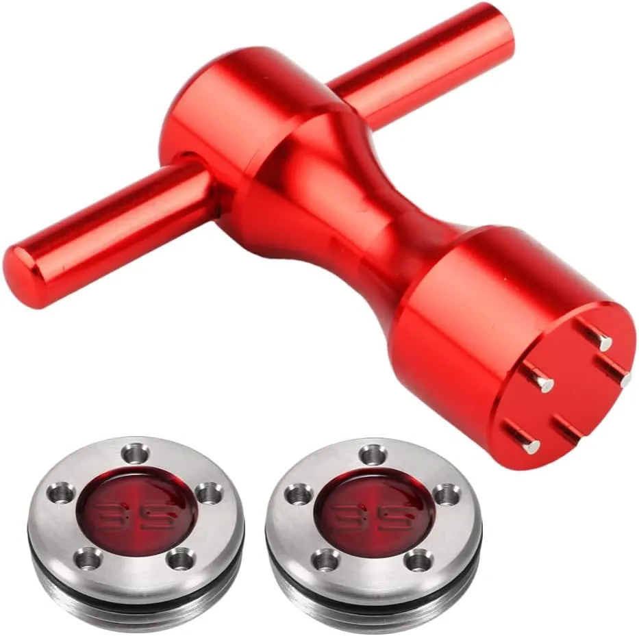 Golf Putter Weights 2pcs 5g/10g/15g/20g/25g/30g/35g/40g/45g with Red Wrench Kit Replace for Scotty Cameron Putters
