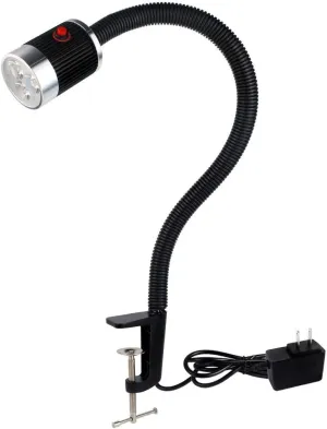 Gooseneck Led Light, Led Machine Light, Clamp gooseneck Light 900 Lumen 120 Volt Fixed with C Clamp Industrial Lighting Work Lamp for Machine Tools and Lathe