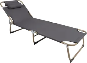 GOWENIC Camping Cot for Adults, Portable Folding Bed with Adjustable Backrest, Pillow, Three Fold Design, Reclining Foldable Camp Cots for Outdoor, Home, Beach, Patio