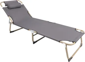 GOWENIC Camping Cot for Adults, Portable Folding Bed with Adjustable Backrest, Reclining Foldable Camp Cots for Emergency, Outdoor, Home, Beach, Patio