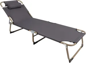 GOWENIC Camping Cot for Adults, Portable Folding Bed with Adjustable Backrest, Supports 350 Lbs, Reclining Foldable Camp Cots for Outdoor, Home, Beach, Patio