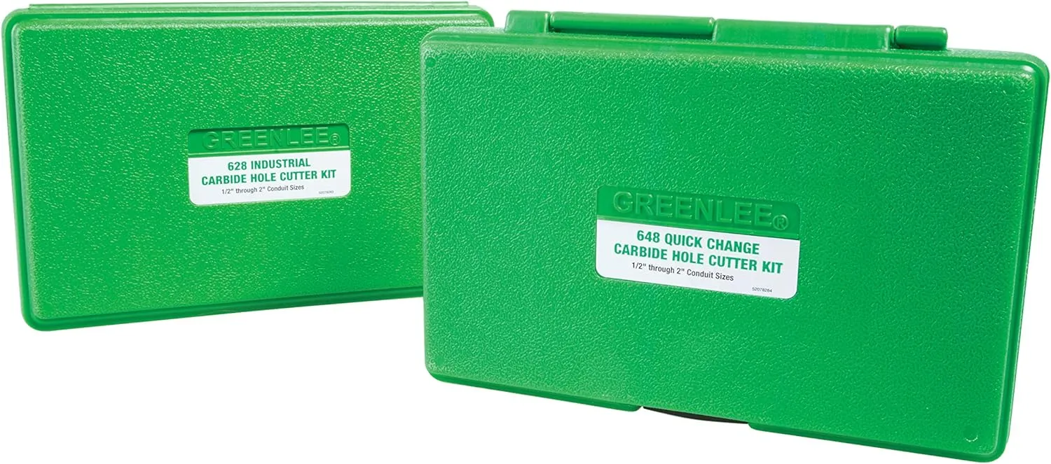 Greenlee - Carbide Cutter, Qck Chnge, 8Pc, Hole Making (648)