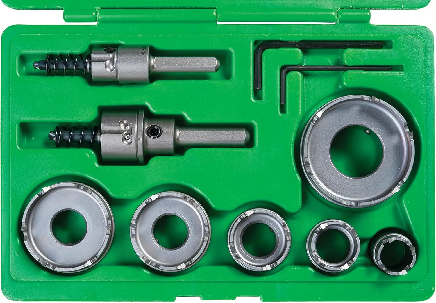 Greenlee - Carbide Cutter, Qck Chnge, 8Pc, Hole Making (648)