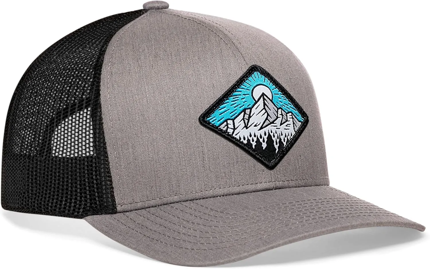 HAKA Camping Trucker Hat, Mountain Mesh Outdoor Hat for Men & Women, Adjustable Snapback Baseball Cap, Golf Hat