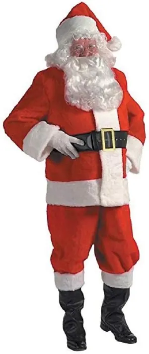 Halco Duvetyne Complete Santa Suit in a Box Set - Standard Size 42-48