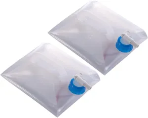 HANABASS 2pcs Collapsible Water Carrier Outdoor Camping Water Jugs Large Capacity 10l Easy to Fold Carry
