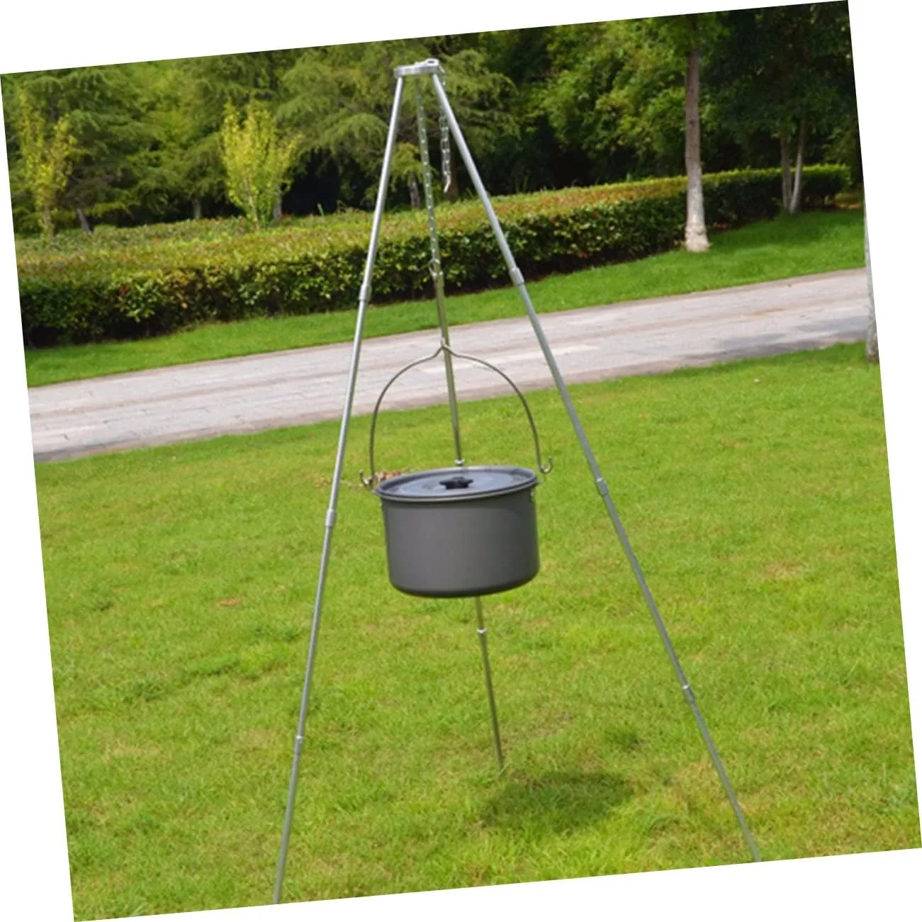HANABASS 2pcs Hanging Pot Aluminum Alloy Travel Light Pan