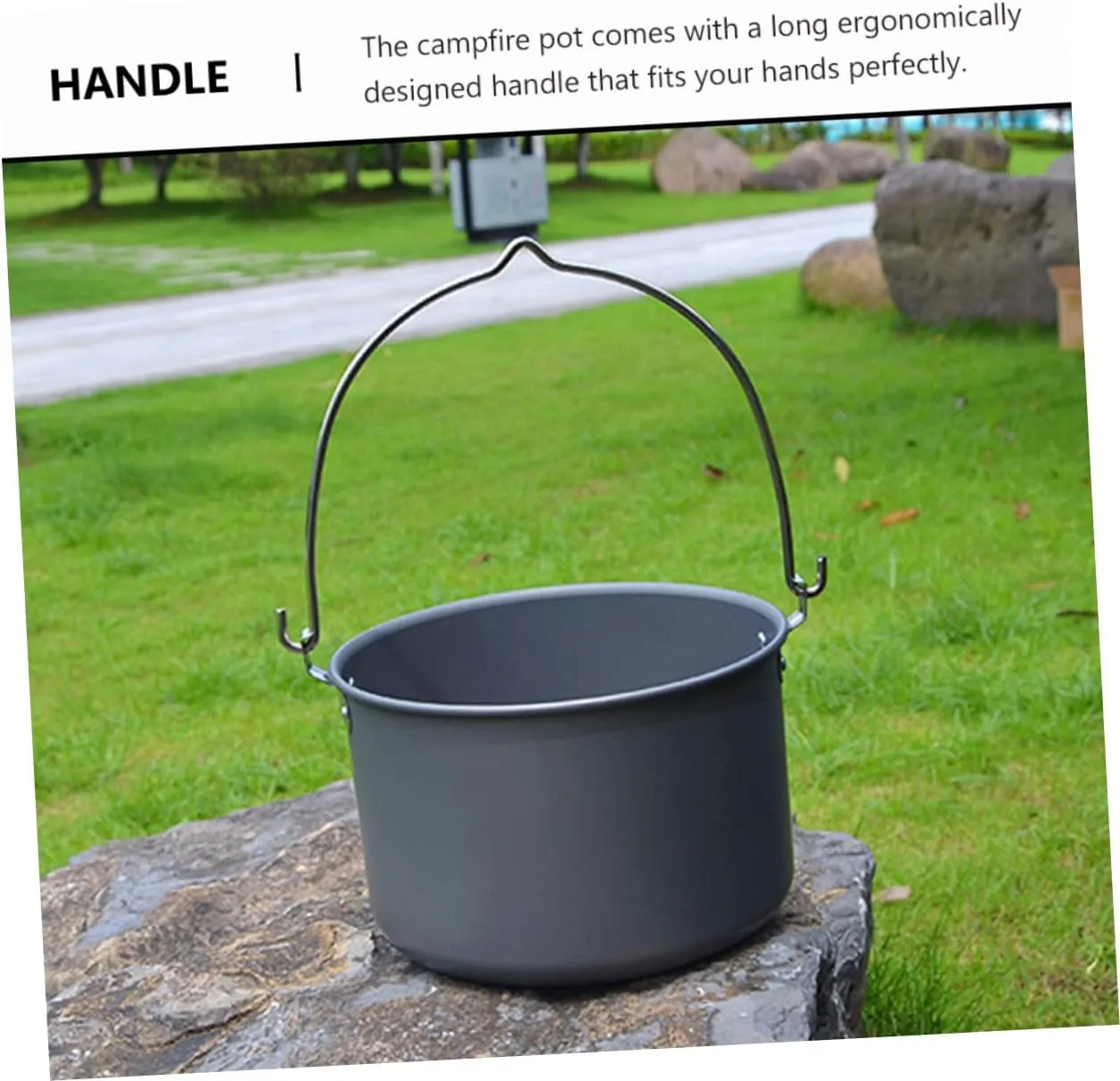 HANABASS 2pcs Hanging Pot Aluminum Alloy Travel Light Pan