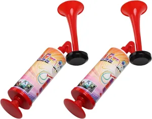 Handheld Horn, BANHAO Football Air Horn Hand Push Pump Children Party Noisemaker Cheer-leading Fans 2pcs
